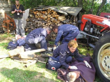 Preverjanje ekip prve pomoči v Materiji 6